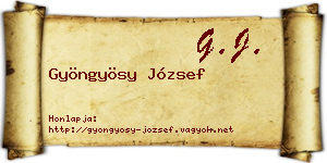 Gyöngyösy József névjegykártya
