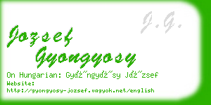 jozsef gyongyosy business card